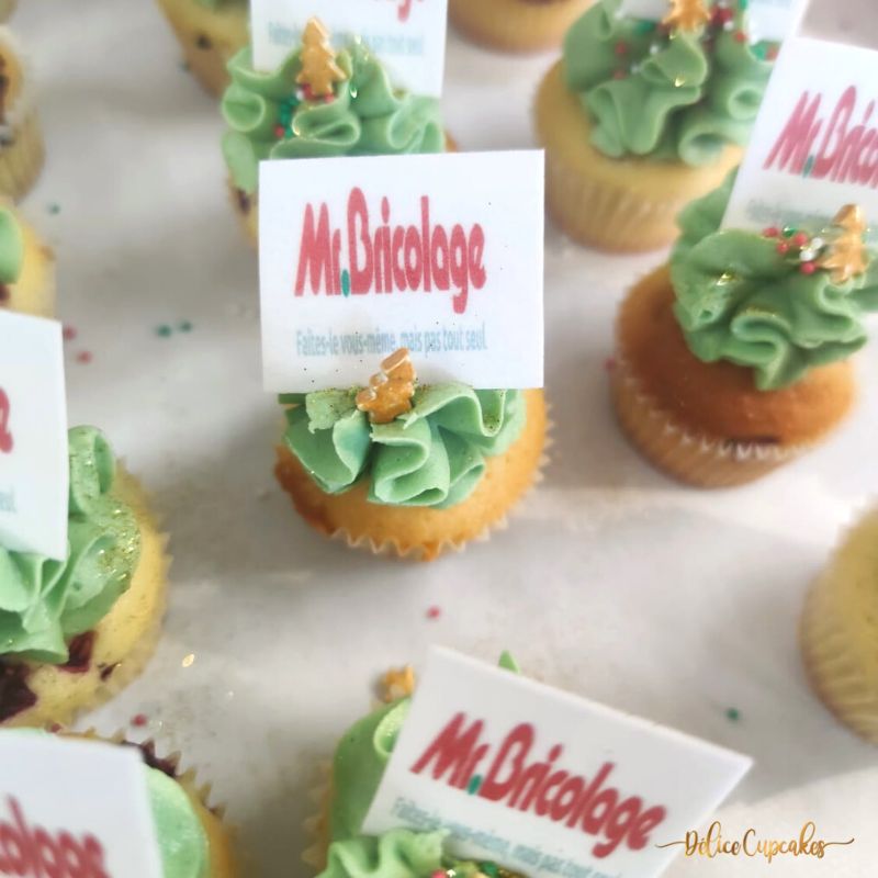 Cupcakes thème Fête d'Entreprise (Avec votre Logo)  à partir de