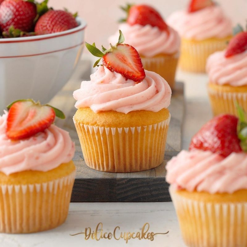 Cupcake Fraise