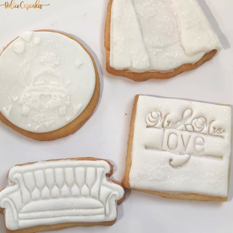 Biscuits personnalisés Thème Mariage/Amour   à partir de